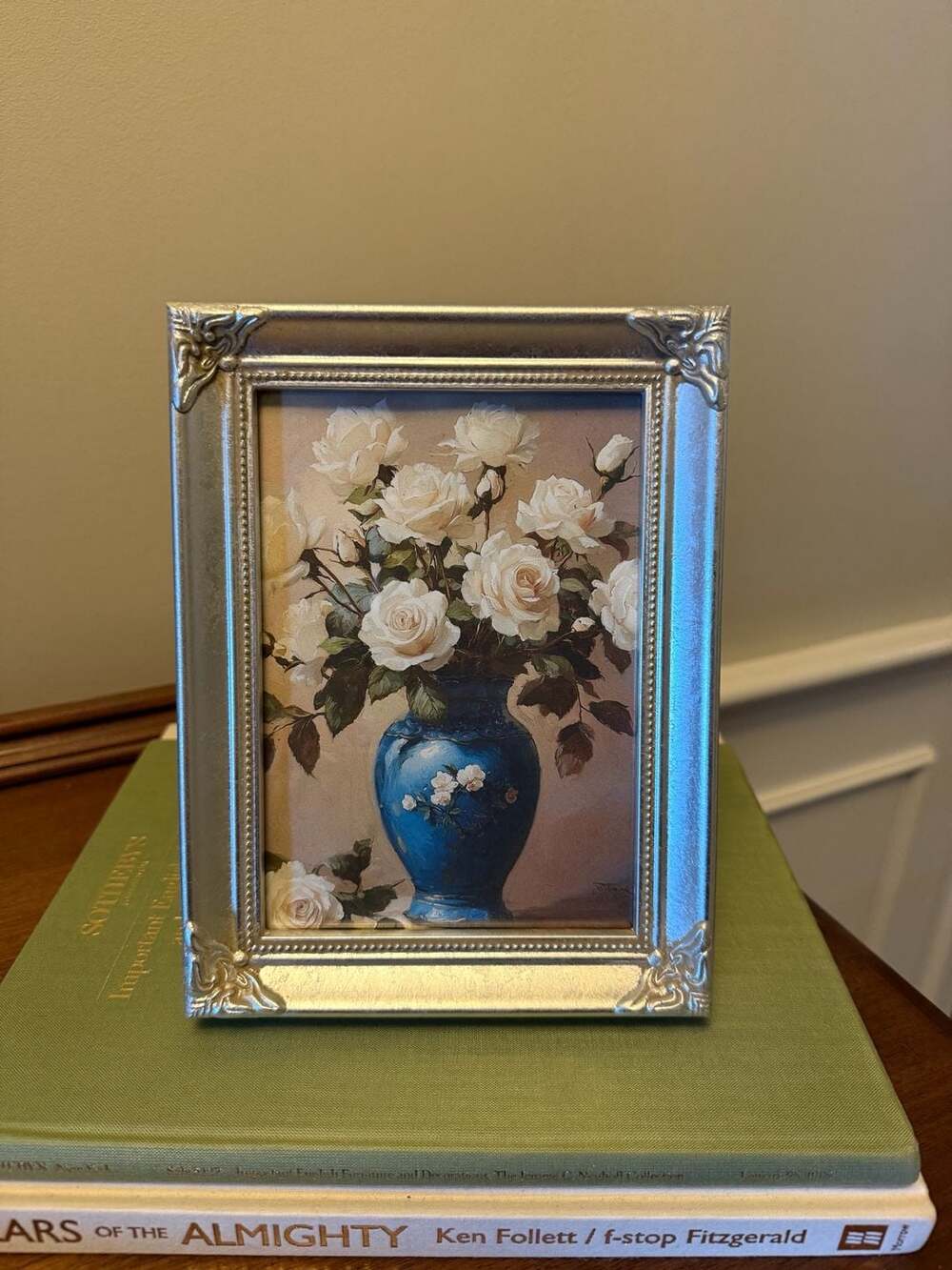 Vintage Ultima Old World Silver 5x7 Picture Frame Ornate Victorian Design